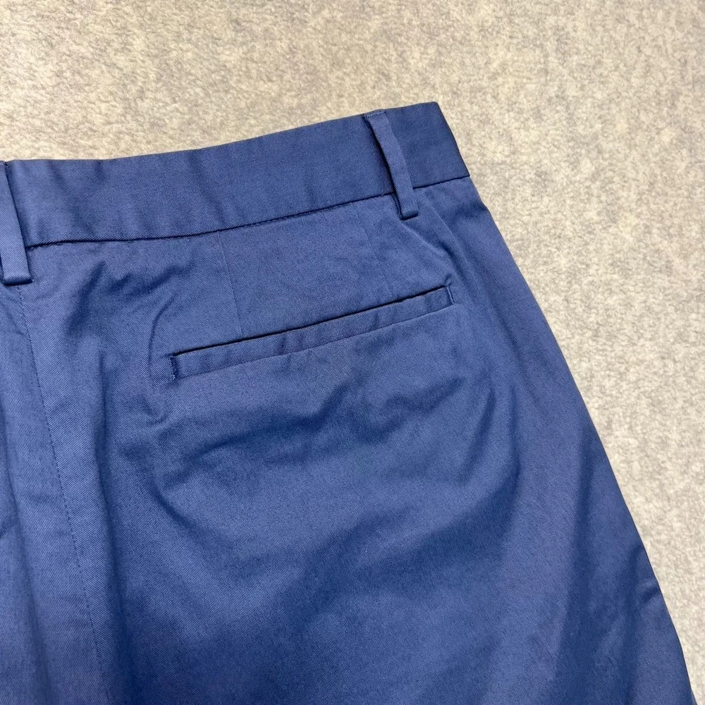 Spoke Mens Chino Pants Navy Blue Flat Front Sharps Build C‎ Trouser Pockets 32
